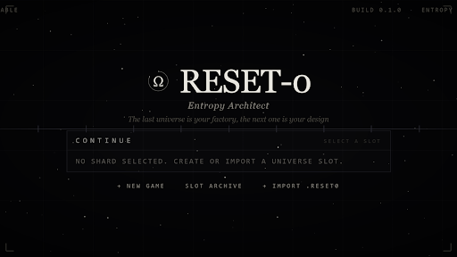 RESET-0: Arquitecto entrópico PC