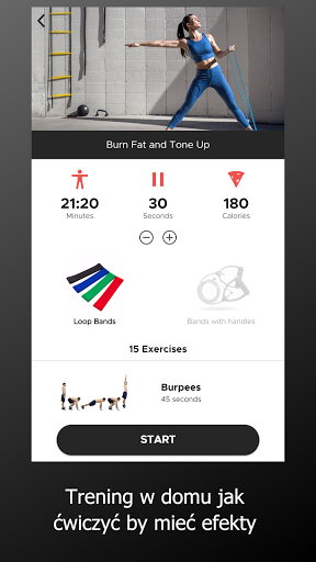 Ćwiczenia z gumą oporową PC