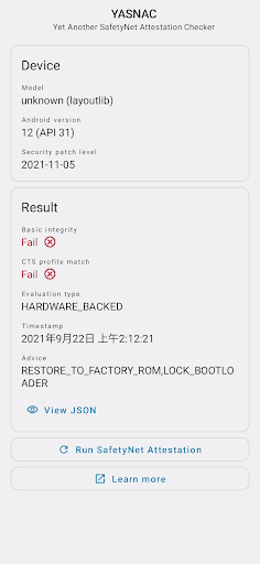 YASNAC - SafetyNet Checker PC