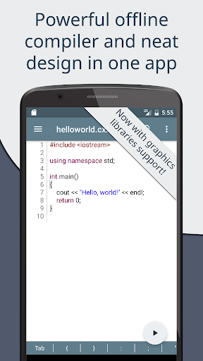 Cxxdroid - C/C++ compiler IDE