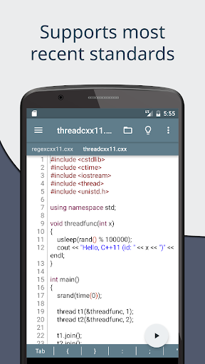 Cxxdroid - C/C++ compiler IDE