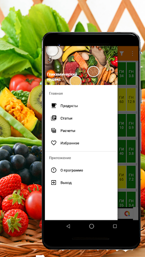 komputer GlInda: гликемический индекс