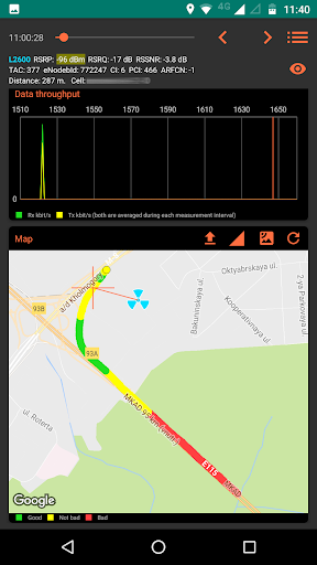 komputer NetMonitor Cell Signal Logging