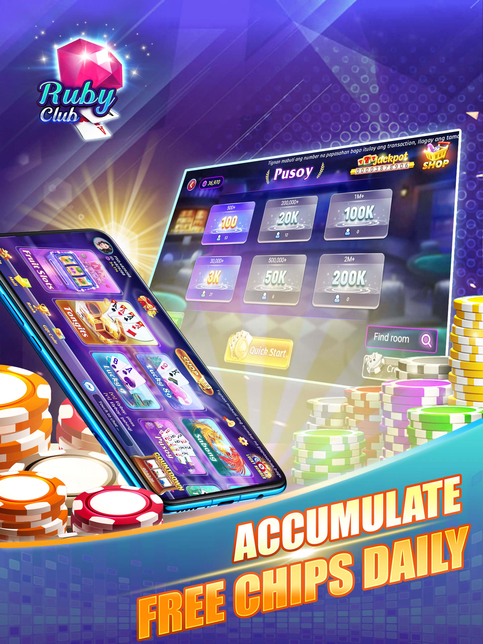 Ruby Club - Slots Tongits Sabong PC