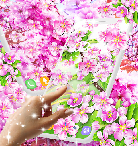 Sakura flowers live wallpaper PC