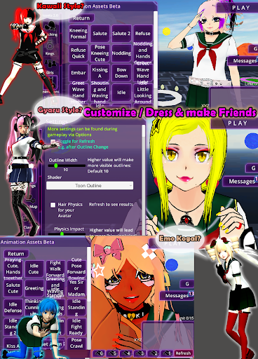 SchoolGirl AI 3D Anime Sandbox