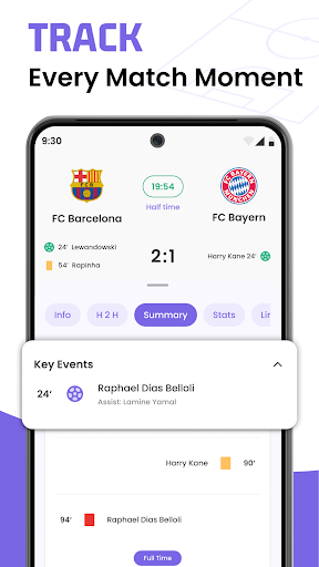 Football Live Scores: SnapGoal الحاسوب