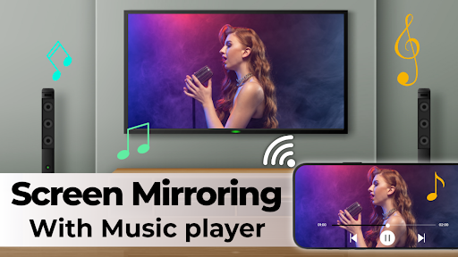 Screen Mirroring with Music TV PC