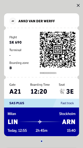 SAS – Scandinavian Airlines PC