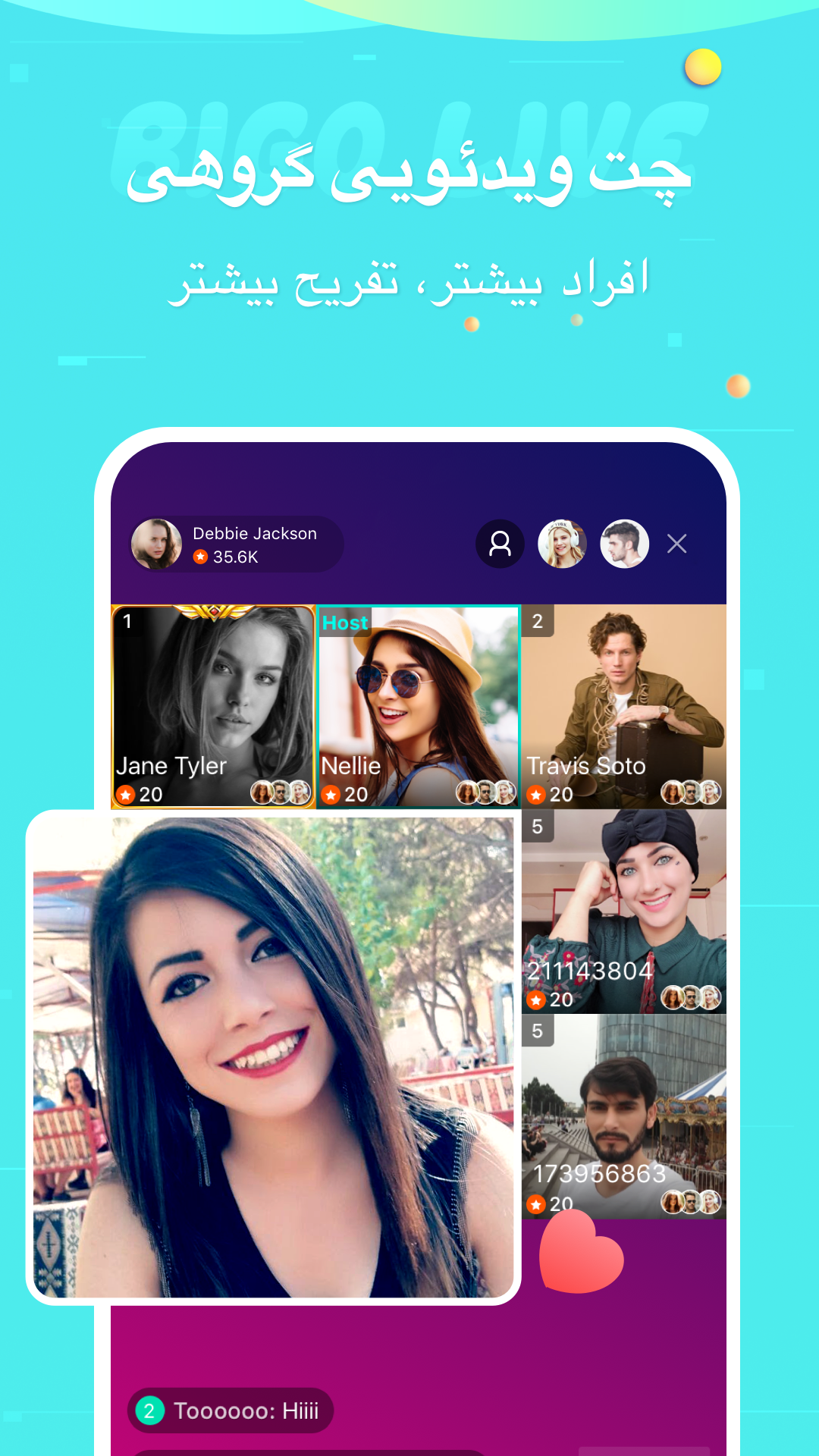 BIGO LIVE – پخش زنده، ویدئوی زنده و چت زنده PC