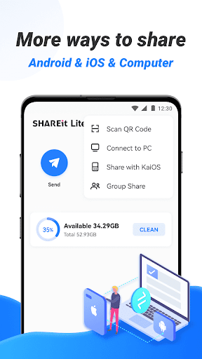 SHAREit Lite: ফাইল শেয়ার করুন পিসি