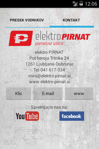 elektro PIRNAT kalkulator پی سی