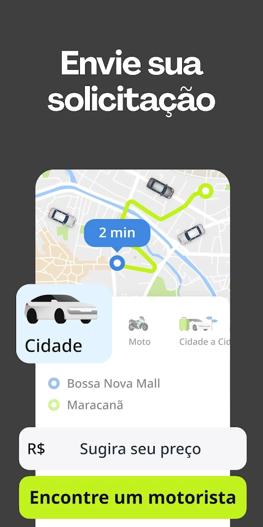 inDriver: Negocie seu preço para PC