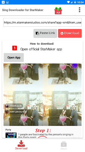 Sing Downloader for Starmaker پی سی