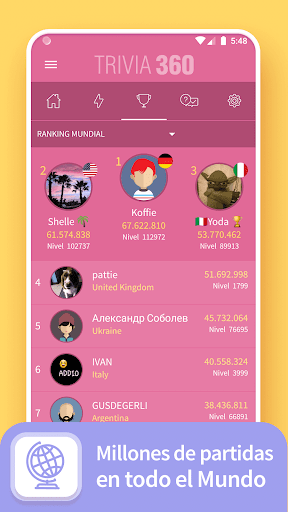 TRIVIA 360: Juego de preguntas