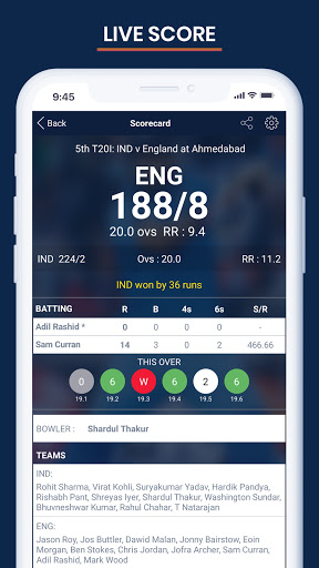 Cricket Live Score & Schedule PC