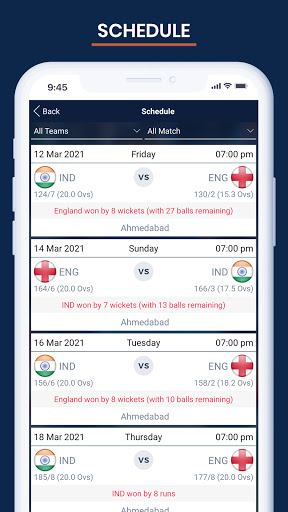 Cricket Live Score & Schedule PC