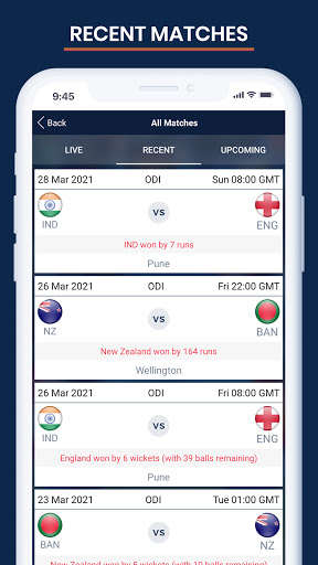 Cricket Live Score & Schedule PC