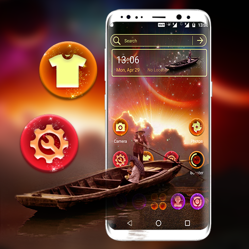Nebula Launcher Theme پی سی