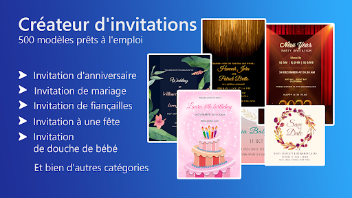 Carte d'invitation avec photo PC