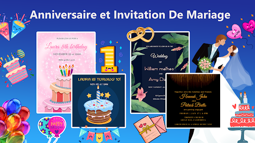 Carte d'invitation avec photo PC