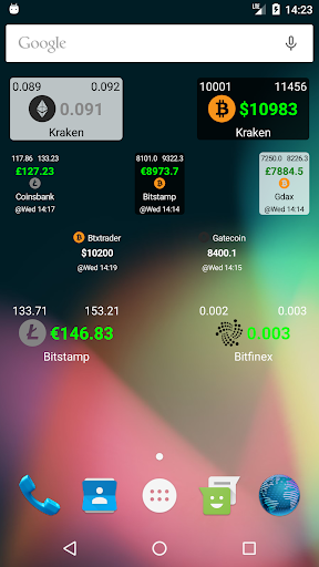 Bitcoin Ticker Widget para PC