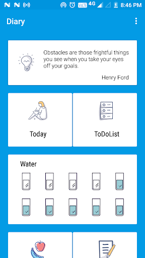 komputer Diary: Notes, Goals, Reminder.