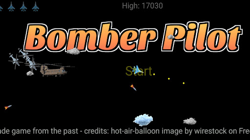 Bomber Pilot - Arcade Retro PC