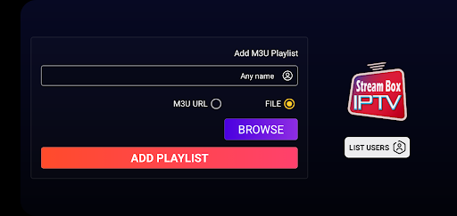 komputer Stream Box - Iptv Player