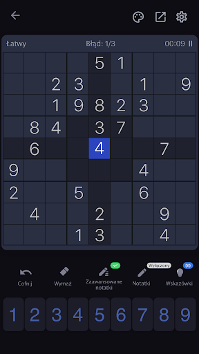 Sudoku - klasyczne łamigłówki