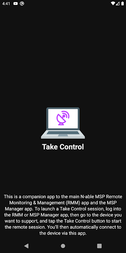 RMM N-able Take Control PC