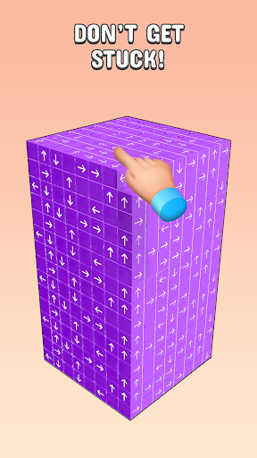 Tap to Unblock 3d Cube Away PC