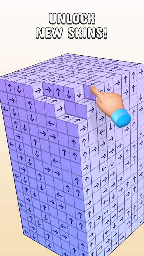 Tap to Unblock 3d Cube Away PC