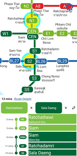 Bangkok MRT BTS ARL Map PC