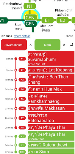 Bangkok MRT BTS ARL Map PC