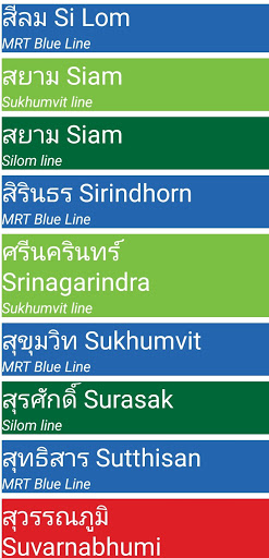 Bangkok MRT BTS ARL Map PC