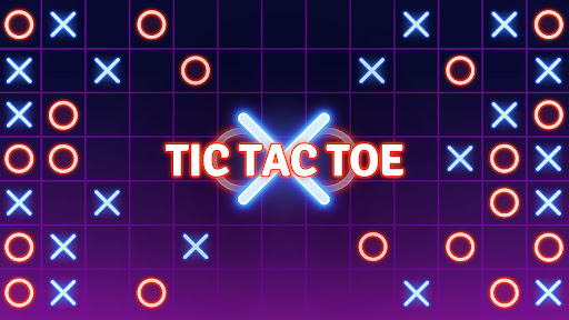 Download Tic Tac Toe 2 Player:Glow XOXO on PC with MEmu