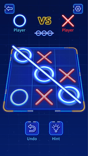 Download Tic Tac Toe Glow: 2 Player XO on PC with MEmu