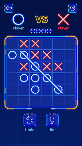 Download Tic Tac Toe Glow: 2 Player XO on PC with MEmu