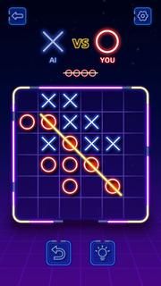 Baixe Tic Tac Toe Glow: XOXO no PC com MEmu