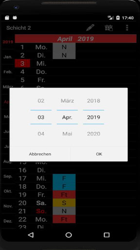 Schichtkalender PC