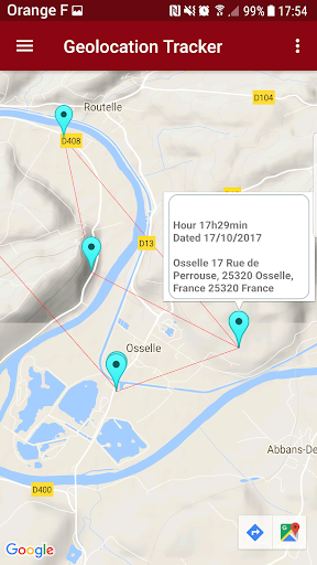 GeoLocation tracker phone PC