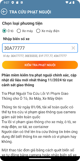 Tra cứu phạt nguội 2025 PC