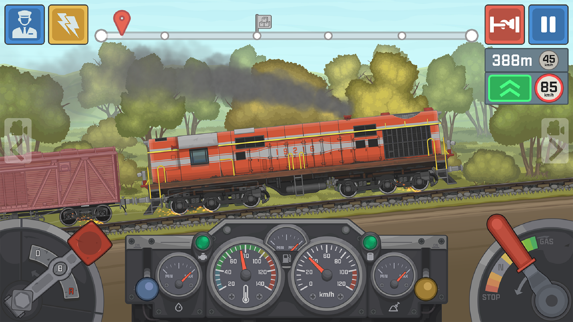 Train Simulator: поезд игра 2D ПК