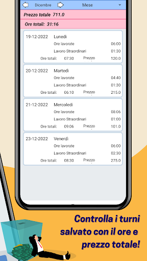Ore lavorate Calcolo stipendio