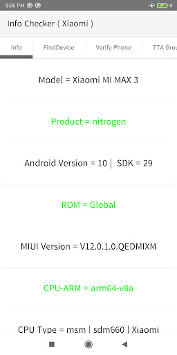 Phone INFO ( Xiaomi ) PC
