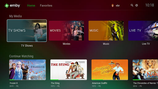 Emby for Android TV PC