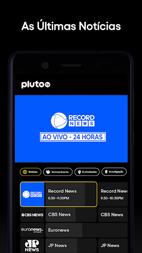 Pluto TV – TV Ao vivo e Filmes para PC