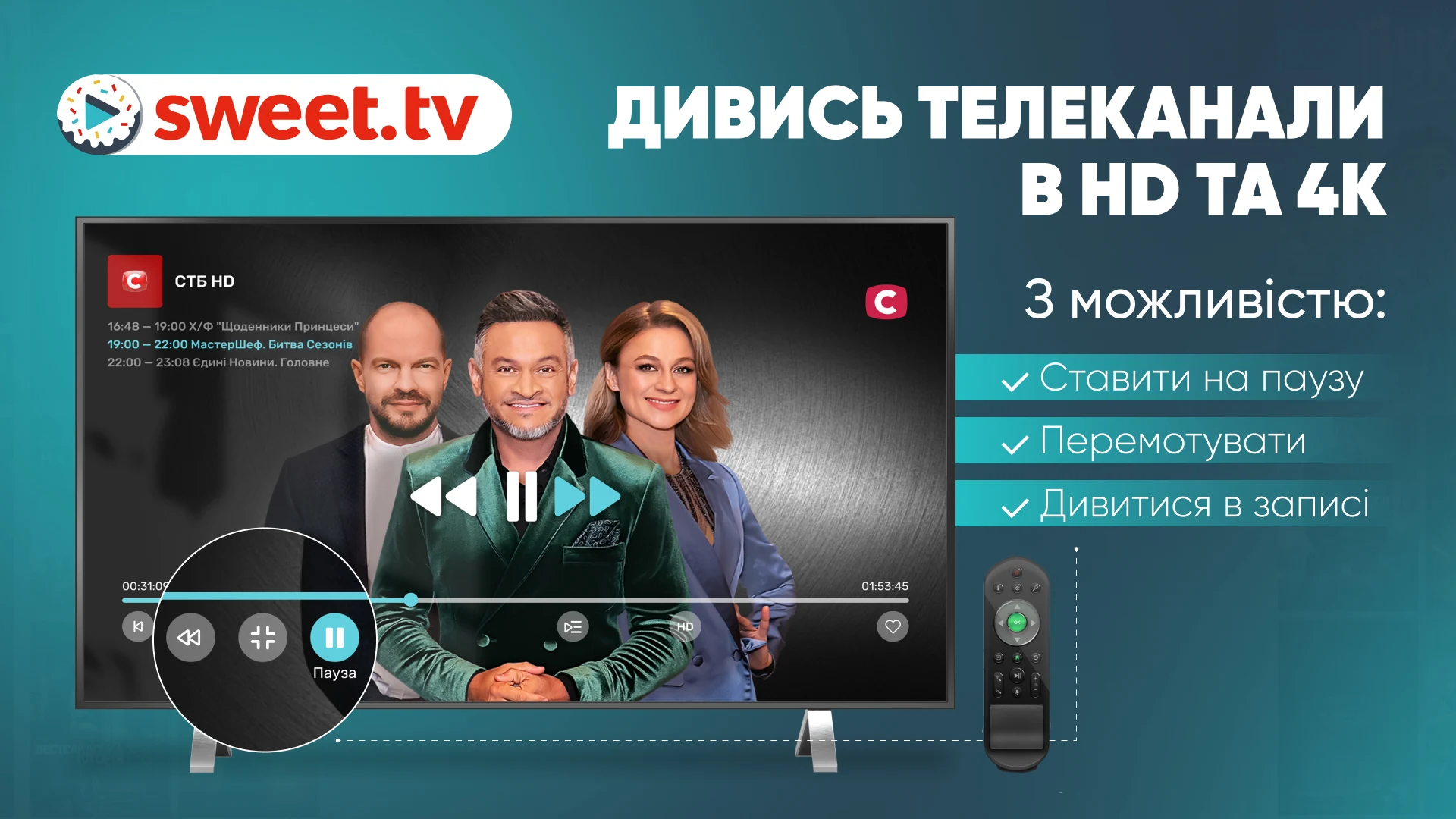 SWEET.TV — ТВ канали і фільми PC