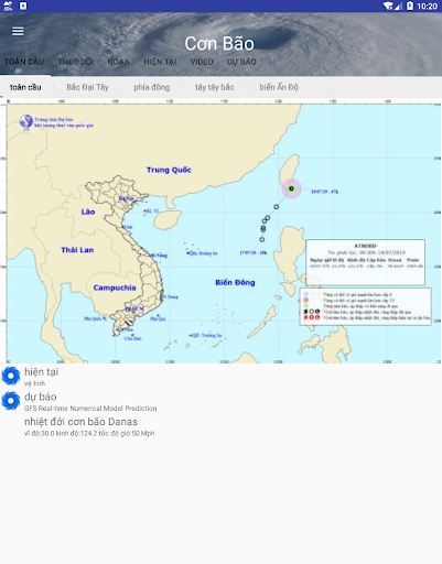 Tin bão mới nhất-dự báo đường PC